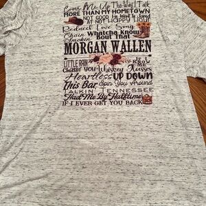 Morgan Wallen Gray Graphic T-Shirt